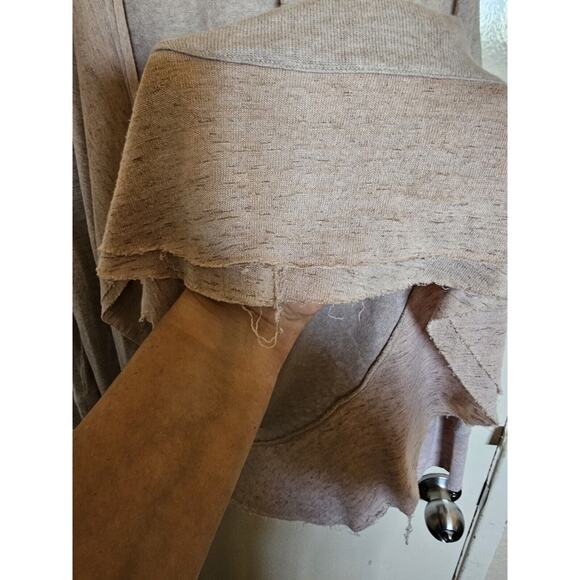 Style & Co Beige Raw Hem Two Tone Open Cardigan XXL - Picture 3 of 11